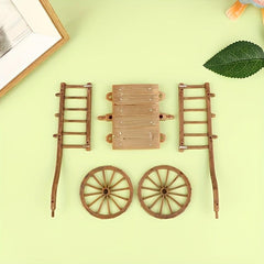 Mini Dollhouse Assembly Cart Scene Decoration