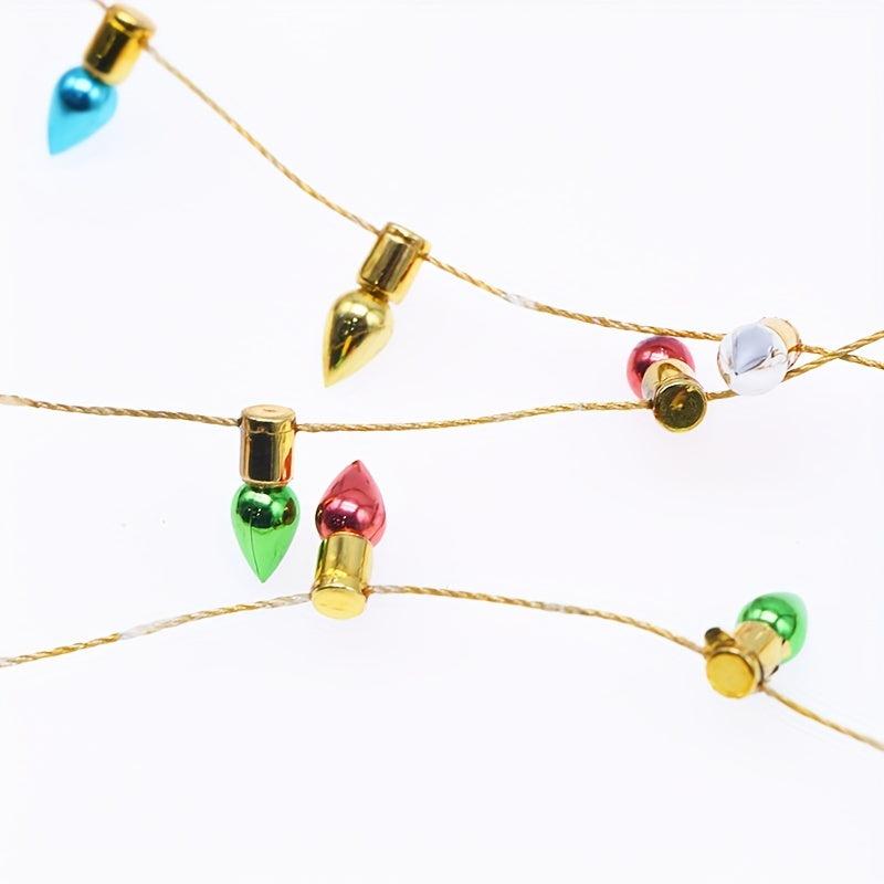 Christmas Bead String Plastic Light String Holiday Decoration Props Accessories