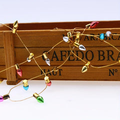 Christmas Bead String Plastic Light String Holiday Decoration Props Accessories