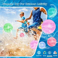 15 Pcs Silicone Water Polo for Water Fight Water Explosion Ball Toy