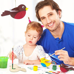 3D Wooden Birds Craft Kit Bird Wind Chime Decoration Gift