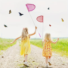 2pcs Retractable Net Macaron Bag Butterfly Net Pocket Insect Net Outdoor Toy