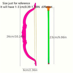 2Pcs Kids Archery Set with Bow and Arrow for Outdoor and Indoor Practice