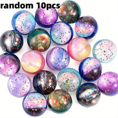 10pcs Space Theme Bouncy Balls Christmas Gift Bag Filling