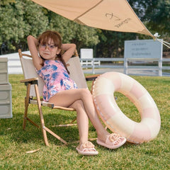 Kids Striped Swimming Ring: Safe & Stylish Pool Accessory