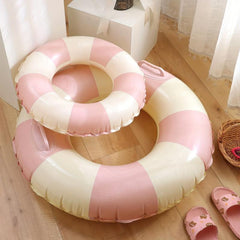 Kids Striped Swimming Ring: Safe & Stylish Pool Accessory