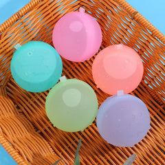 5pcs Silicone Water Balloons Reusable Splash Balls Outdoor Water Games