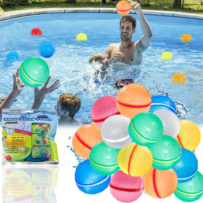 5pcs Silicone Water Balloons Reusable Splash Balls Outdoor Water Games