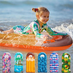 Kids Pool Skateboard Inflatable Floating Bed Water Toy Boat