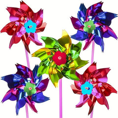 100pcs Plastic Pinwheels Kids Party Favors DIY Lawn Windmill