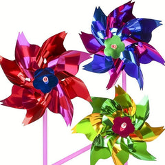 100pcs Plastic Pinwheels Kids Party Favors DIY Lawn Windmill