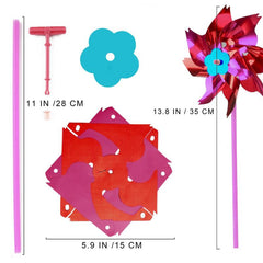100pcs Plastic Pinwheels Kids Party Favors DIY Lawn Windmill