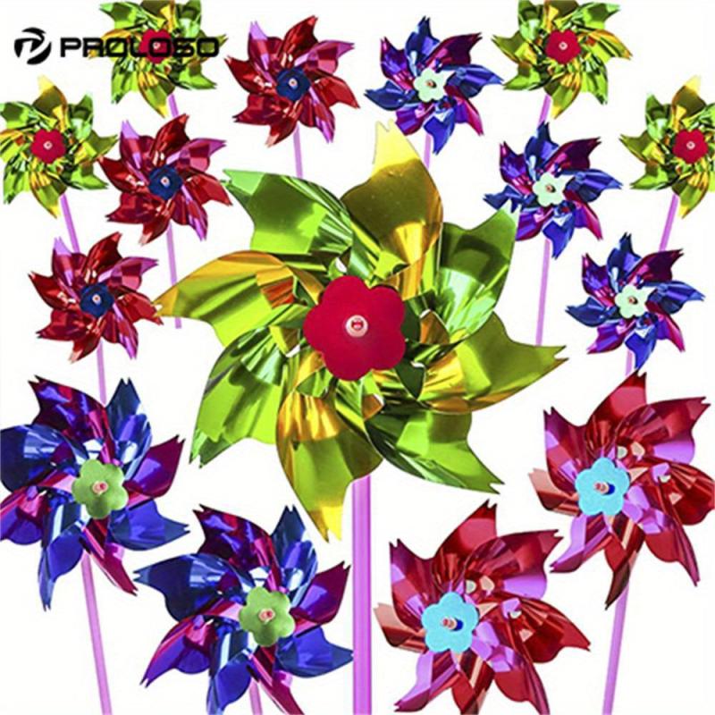 100pcs Plastic Pinwheels Kids Party Favors DIY Lawn Windmill