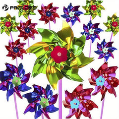 100pcs Plastic Pinwheels Kids Party Favors DIY Lawn Windmill