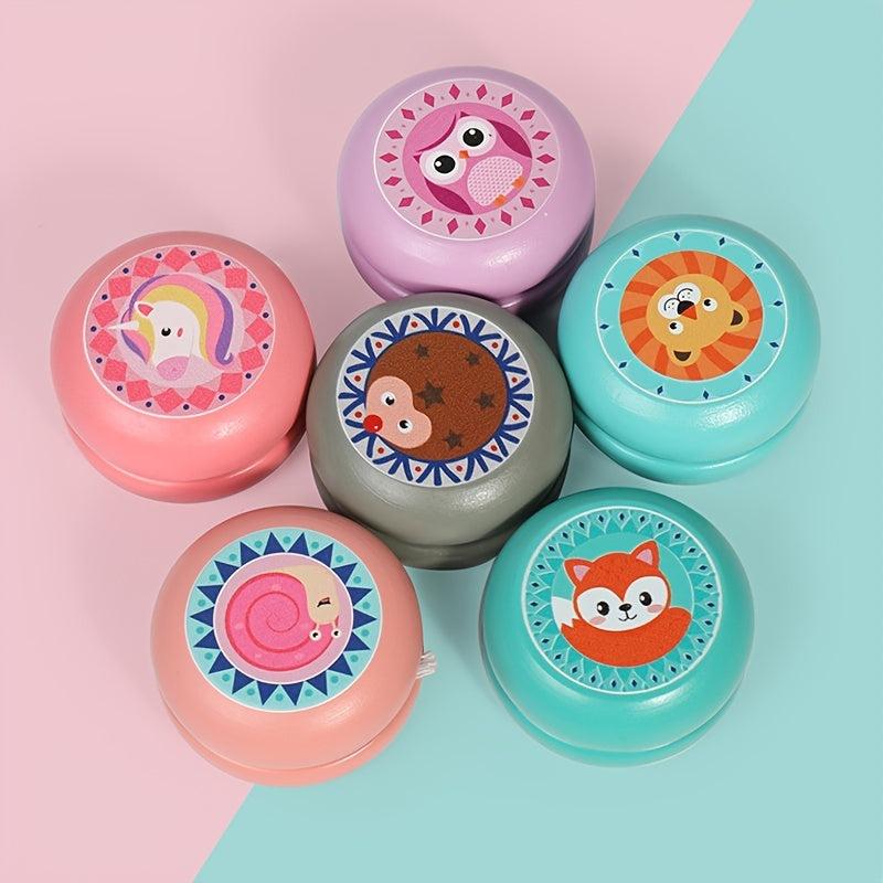 Wooden Animal Yo yo Ball Classic Toy