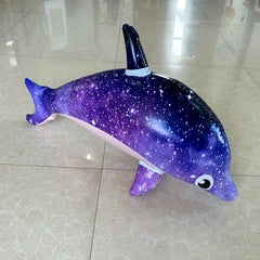 Multicolor Inflatable Dolphin Large Water Party Toy