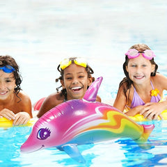 Multicolor Inflatable Dolphin Large Water Party Toy