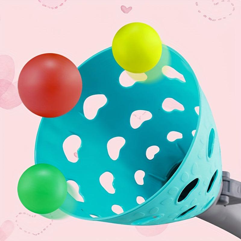 Kids Butt Ball Racket Set Double Fun Ejection Indoor/Outdoor Sports Toy