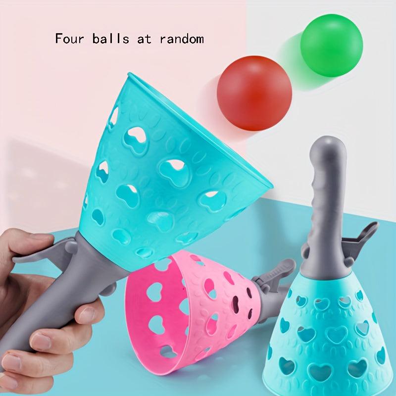 Kids Butt Ball Racket Set Double Fun Ejection Indoor/Outdoor Sports Toy
