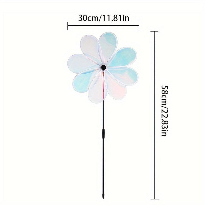 8 Film Windmill For Driving Birds Outdoor Decoration