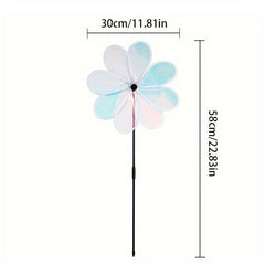 8 Film Windmill For Driving Birds Outdoor Decoration