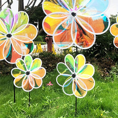 8 Film Windmill For Driving Birds Outdoor Decoration