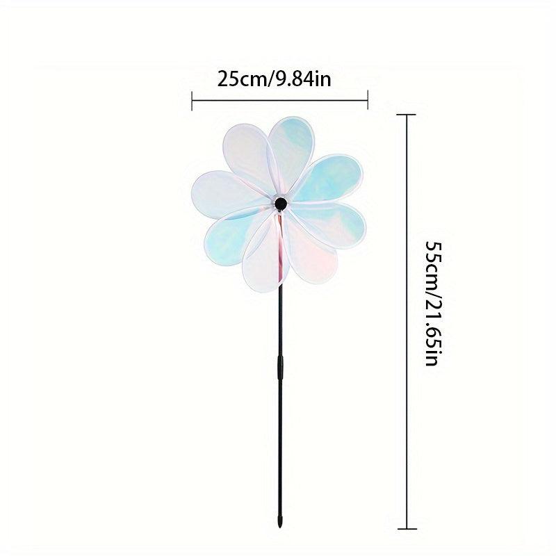 8 Film Windmill For Driving Birds Outdoor Decoration