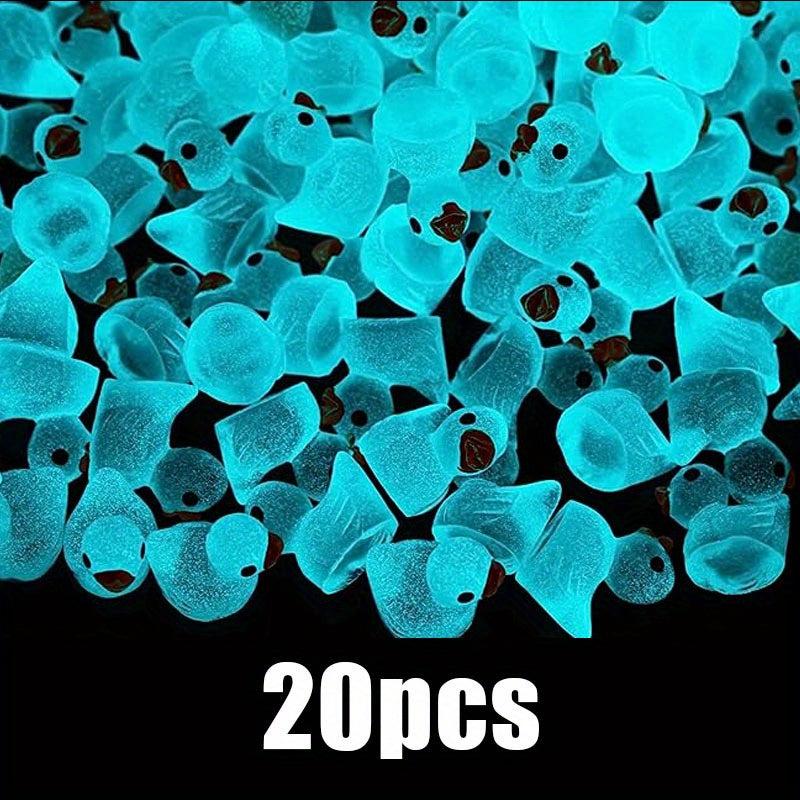 20pcs Resin Ducks for Dollhouse Decor & Crafts