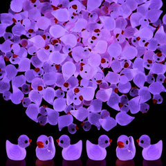 20pcs Resin Ducks for Dollhouse Decor & Crafts