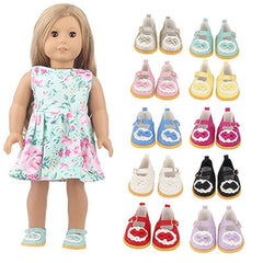 1pair 18 Inch Doll Bow Shoes Accessory for Children Girls