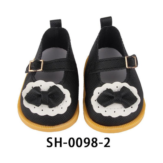 1pair 18 Inch Doll Bow Shoes Accessory for Children Girls