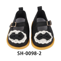 1pair 18 Inch Doll Bow Shoes Accessory for Children Girls