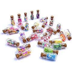 30pcs Dollhouse Food Jar Glass Bottle 1 12 Pretend Play Toy Doll House Kitchen