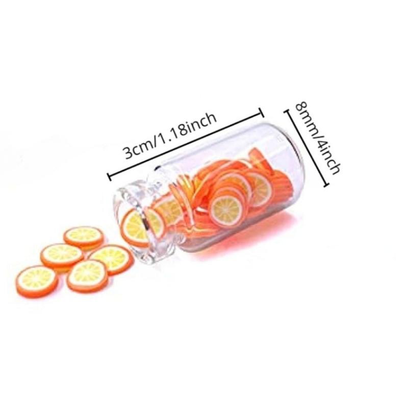 30pcs Dollhouse Food Jar Glass Bottle 1 12 Pretend Play Toy Doll House Kitchen