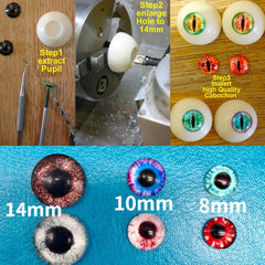 Glass Eye Beads Doll Glass Gems Christmas Halloween