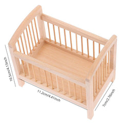 1:12 Dollhouse Crib Model DIY Furniture Decor