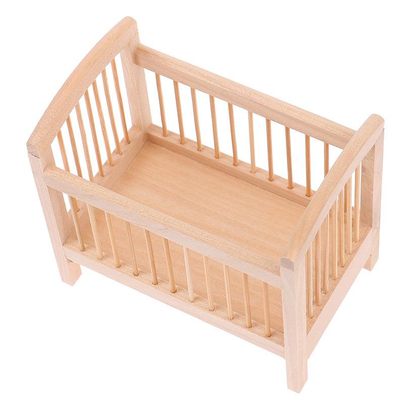 1:12 Dollhouse Crib Model DIY Furniture Decor