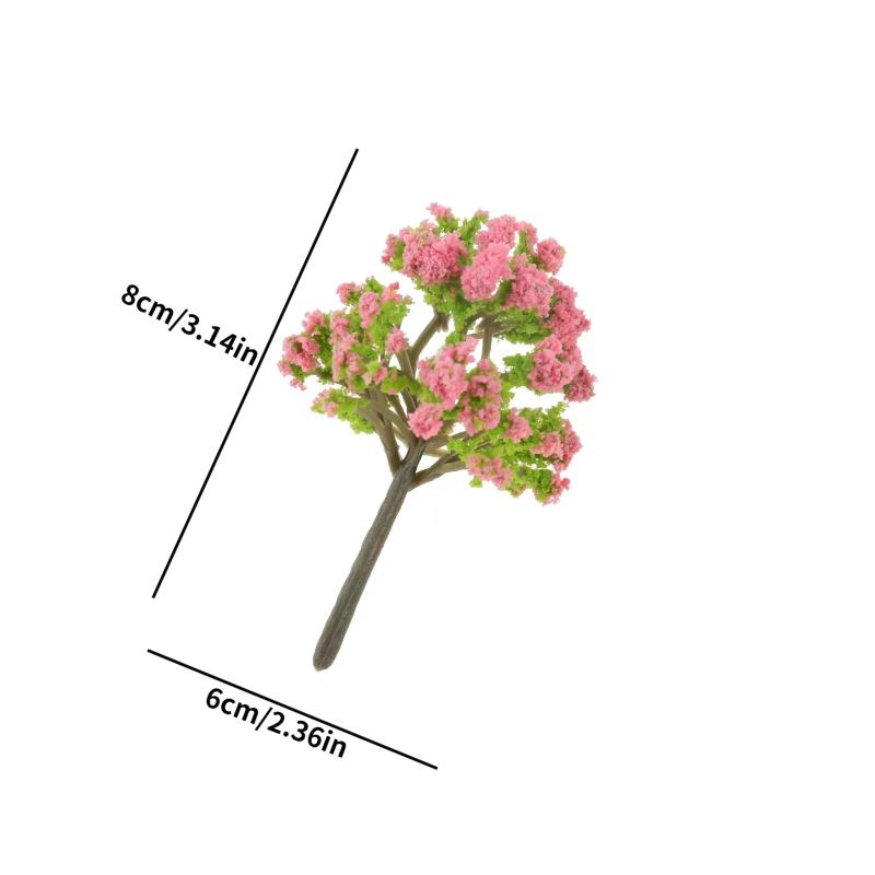 5pcs Mini Fairy Tale Garden Trees and Plants Doll House Flower Pot Decoration