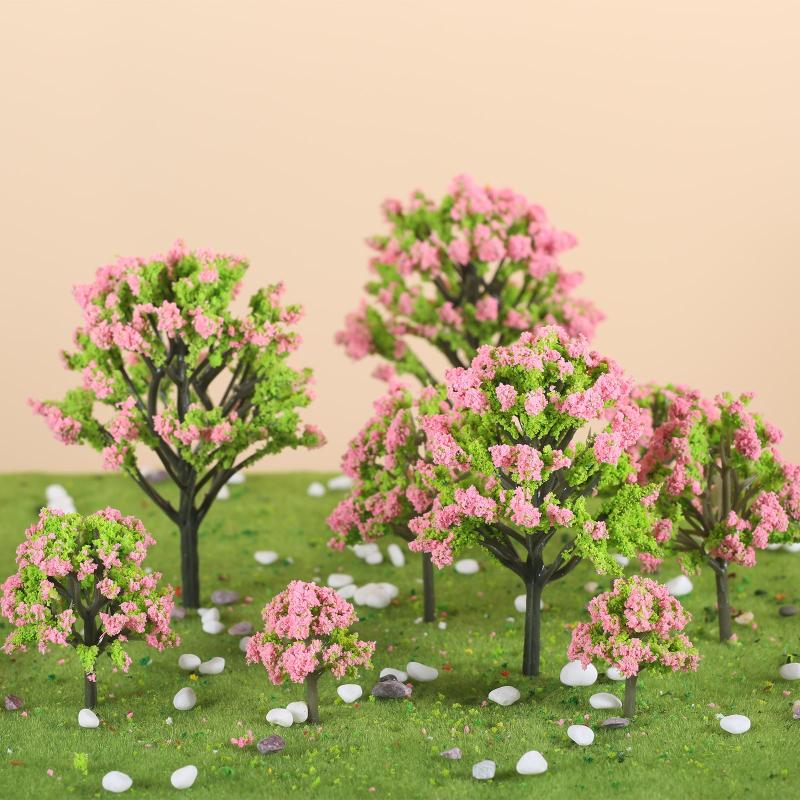5pcs Mini Fairy Tale Garden Trees and Plants Doll House Flower Pot Decoration