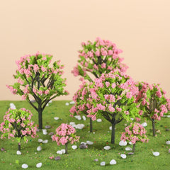 5pcs Mini Fairy Tale Garden Trees and Plants Doll House Flower Pot Decoration