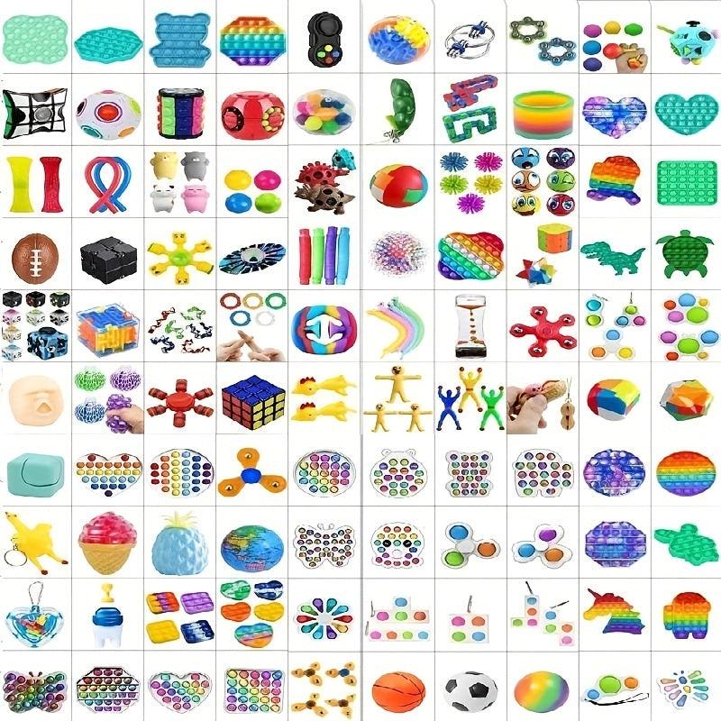 Mystery Antistress Relief Toys Pack for Christmas & Parties