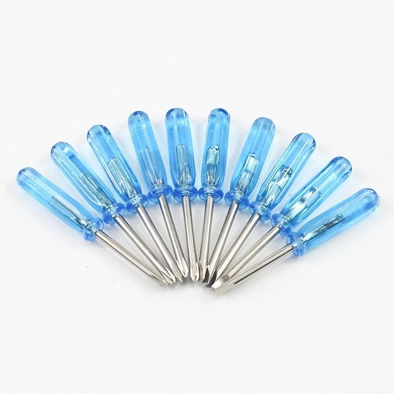 10Pcs Mini Screwdriver Set Toy 2mm Cross Word Repair Tool for Kids