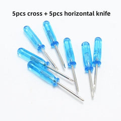 10Pcs Mini Screwdriver Set Toy 2mm Cross Word Repair Tool for Kids