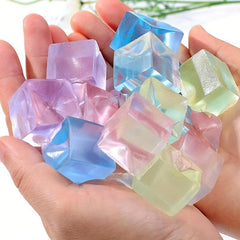 5 Pack Soft Squishy Ice Cake Cube Stress Balls Anxiety Toys Kids ADHD