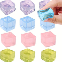 5 Pack Soft Squishy Ice Cake Cube Stress Balls Anxiety Toys Kids ADHD