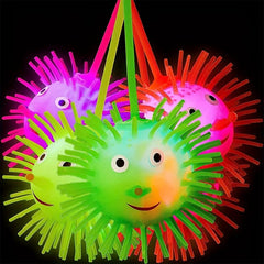 3pcs LED Puffer Ball Stress Balls Glow In Dark Fidget Toy for Party Favors