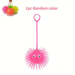 3pcs LED Puffer Ball Stress Balls Glow In Dark Fidget Toy for Party Favors