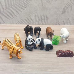Realistic Jungle Animal Figures Set for Learning Play