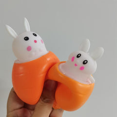 Squishy Carrot Rabbit Squeeze Ball Radish Rabbit Stress Fidget Toy
