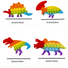 Dinosaur Sensory Pop Fidget Toy Set for Kids